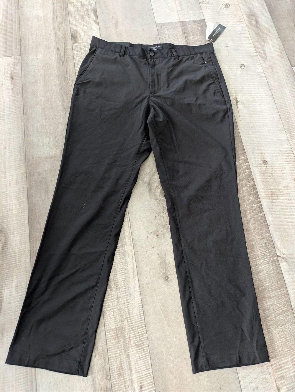 NWT Banana Republic Pants Men‎ 36X34 Black Aiden Hybrid Slim Fit Performance